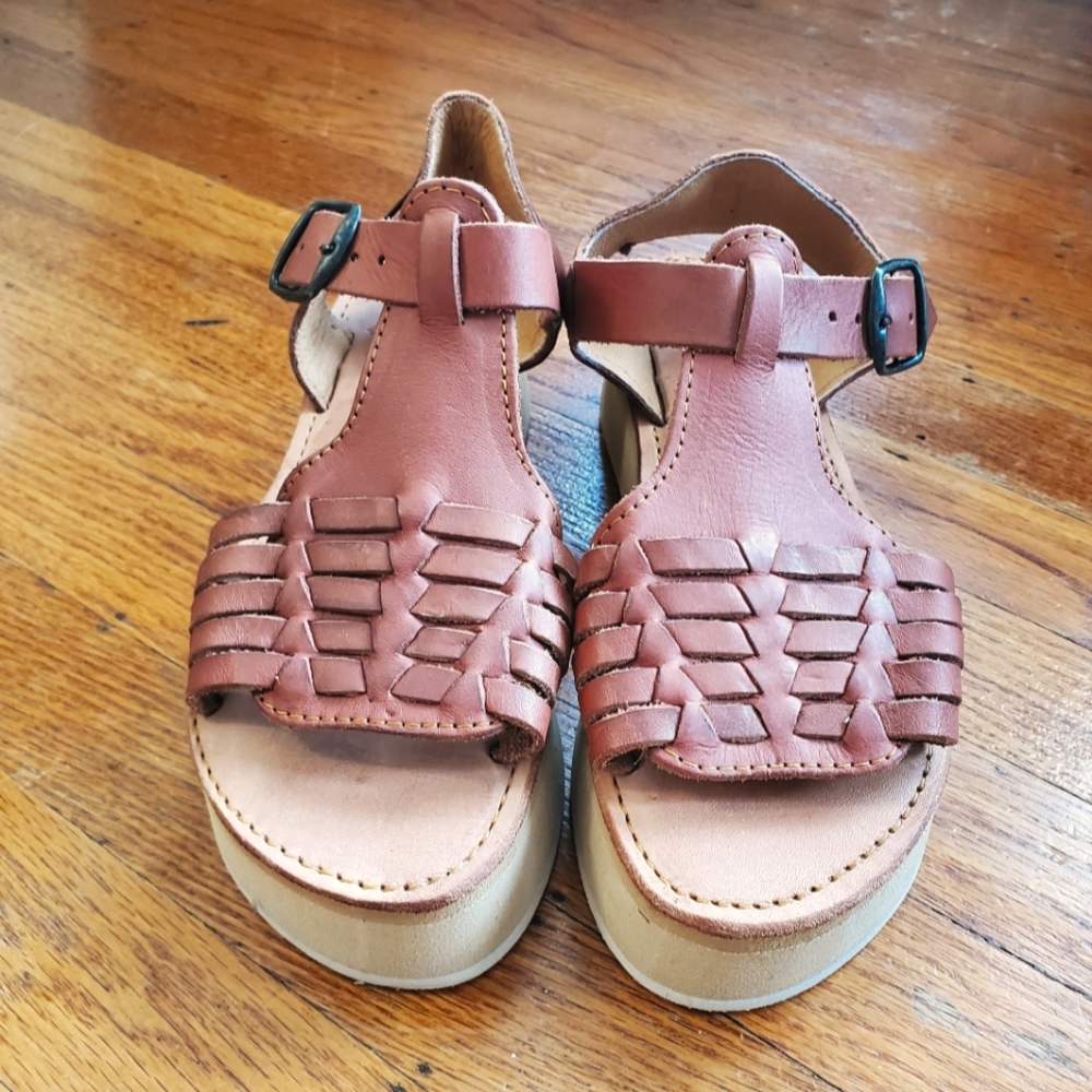 NEW! Woven Mexican Leather Sandals